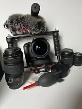 Pacote DSLR Canon EOS Rebel T5i e 4 lentes, microfone Rode e gaiola para câmera, olho de peixe, usado comprar usado  Enviando para Brazil