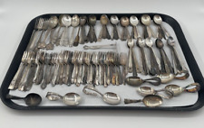 Grande lote de 115 colheres sortidas vintage prata placa bebê juventude garfos comprar usado  Enviando para Brazil