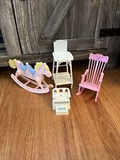 Vtg Barbie Heart Family Nursery Furniture - Rocking Chair, Other Accessories for sale  Shipping to South Africa