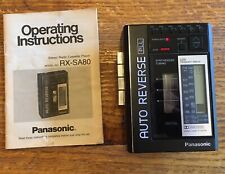 Radio reproductor de casete portátil Panasonic RX-SA80 Walkman segunda mano  Embacar hacia Argentina