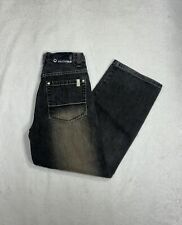 Y2K South Pole 3180 Black Washed Denim Jeans Boys Youth Size 10 (24x26) Baggy for sale  Shipping to South Africa