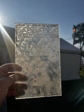 Vitral antigo vintage painel peça 6 x 10” floco de neve vidro de privacidade comprar usado  Enviando para Brazil