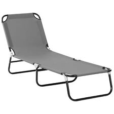 Used, Outsunny Folding Lounge Chair Outdoor Chaise Lounge for Bench Patio for sale  Shipping to South Africa