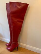 Womens red leather for sale  SLOUGH