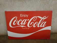  Placa de refrigerante vintage ENJOY Coca Cola COKE caixa de metal C comprar usado  Enviando para Brazil