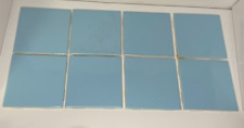 Used, Vintage Doric U.S.A. Tile 1950’s-1960's SKY BLUE 4 1/4” x 4 1/4" Ceramic Glossy for sale  Shipping to South Africa