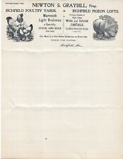 Old advertising letterhead for sale  Westminster