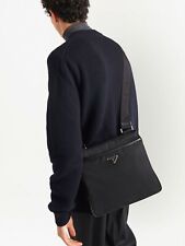 Luksusowa męska torba na ramię PRADA Milano czarna nylon saffiano skóra crossbody na sprzedaż  PL