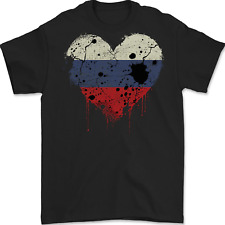 Camiseta para hombre Love Russia Flag Russian Day 100 % algodón segunda mano  Embacar hacia Argentina