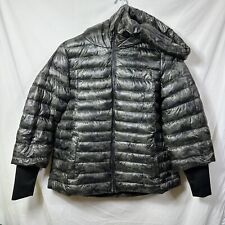 Calvin Klein Women's Medium Performance Down Puffer Coat Jacket Camo Hooded M for sale  Shipping to South Africa