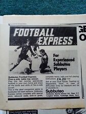 Ephemera 1970s football for sale  LEICESTER