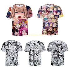 Camiseta Moda Masculina Feminina Ahegao Manga Estampa 3D Casual Manga Curta comprar usado  Enviando para Brazil