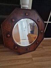 antique oak mirror for sale  LEEDS