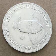 Moneda de plata Danbury Mint Hombres en el Espacio Apolo 8 medalla NASA segunda mano  Embacar hacia Argentina