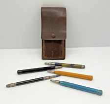 Vintage Rare Eberhard Faber 542 Taktik Assorted Map Pencils and Leather Case, used for sale  Shipping to South Africa
