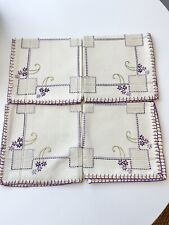 Vintage embroidered napkins for sale  Pacifica