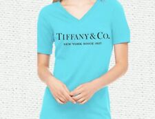 Camisa feminina da moda Tiffany & Co gola V nova presente de dia das mães comprar usado  Enviando para Brazil