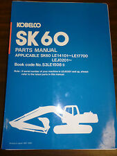 Manual de piezas KOBELCO SK60 SN:LE14101_LE17700  segunda mano  Embacar hacia Argentina