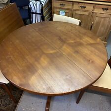 Mcm Erik Buch Danish Teak Extendable Round Dining Table 6 Chairs Set Farstrup for sale  Shipping to South Africa