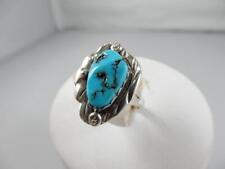 *BEAUTIFUL LADIES STERLING SILVER & TURQUOISE RING, SIZE 4.5   #S5 for sale  Shipping to South Africa