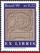 Usado, 2725 BRASIL 1999 BIBLIOTECA NACIONAL RIO, LIBRERÍA, EX LIBRIS, MI# 2976 C-2225 montada sin montar o nunca montada segunda mano  Embacar hacia Argentina