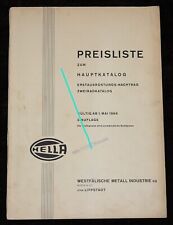 Hella preisliste 1966 gebraucht kaufen  Berlin