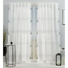 3 white yarn curtains for sale  Jacksonville