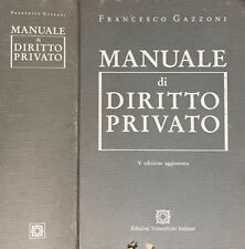 Manuale diritto privato. usato  Italia