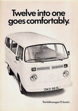 Volkswagen Transporter 12-Seater Minibus Bay Window 1972-73 UK Foldout Brochure for sale  UK