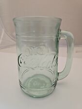 Vintage COCA-COLA COKE Green Glass STEIN MUG With Handle 16 oz for sale  Shipping to South Africa
