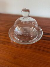 Princess House Heritage Crystal Domed Round Covered Butter/Cheese Plate for sale  The Villages