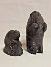 Wolf soapstone sculptures for sale  THETFORD