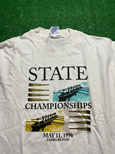 Camiseta Rowing State High School Championships talla grande 1996 puntada única segunda mano  Embacar hacia Argentina