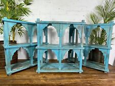 Used, Vintage Indian Reclaimed Solid Hard Wood Arched Temple Wall Display Shelves for sale  Shipping to South Africa