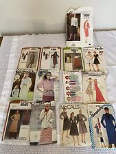 Job Lot 13 + Vintage Retro Sewing Patterns Some Cut/Uncut, used for sale  Shipping to South Africa