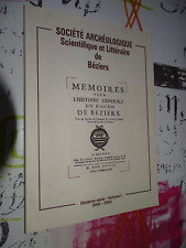 Société archéologique mémo d'occasion  Béziers