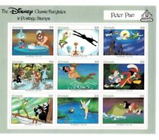 GRENADA - SELOS DA DISNEY - CONTOS DE FADAS CLÁSSICOS - PETER PAN - SEM MARCA DE CHARNEIRA, usado comprar usado  Enviando para Brazil