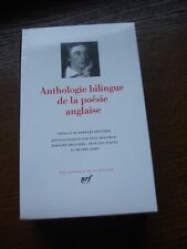 Pléiade anthologie bilingue d'occasion  Geispolsheim