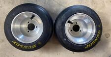 2 DUNLOP 11 X 5.00-6 Tire Wheel Go Kart racing Cart Drift Trike Barstool PIT WAG for sale  Shipping to South Africa