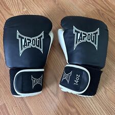 Tapout Tap Out Boxing Gloves MMA 14 Oz Black And White, Pre Owned for sale  Shipping to South Africa