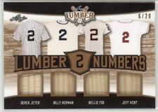 2021 Folha de madeira -2's- Bat Relic 6/20 DEREK JETER, HERMAN, FOX, KENT Bat Rack 4 comprar usado  Enviando para Brazil