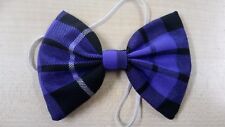 Purple tartan bow for sale  KEIGHLEY