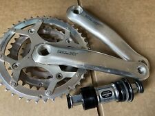 Shimano Deore XT Crankset 170mm 42/32/22 Chainring 8 Speed Mountain Bike FC-M739, used for sale  Lemon Grove