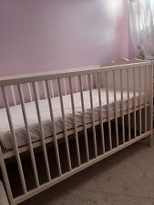 Ikea cot wit for sale  ROMFORD