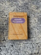 Bailliere nurses dictionary for sale  WATERLOOVILLE