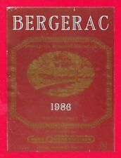 Etiquette bergerac 1986 d'occasion  Albertville