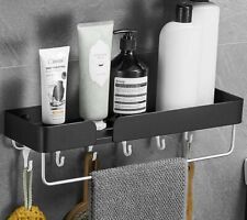 Shower Caddy Shelf with 5 Hooks Organizer Storage Rack Wall Mounted Rust Proof for sale  Las Vegas