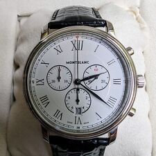 MontBlanc Tradition relógio masculino cronógrafo SS 114339 conjunto completo comprar usado  Enviando para Brazil