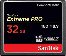 Tarjeta de memoria flash compacta Sandisk Extreme Pro 32 GB CF 160 MB/s 1067x UDMA7  segunda mano  Embacar hacia Argentina