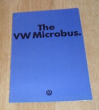 Volkswagen microbus brochure for sale  FAREHAM